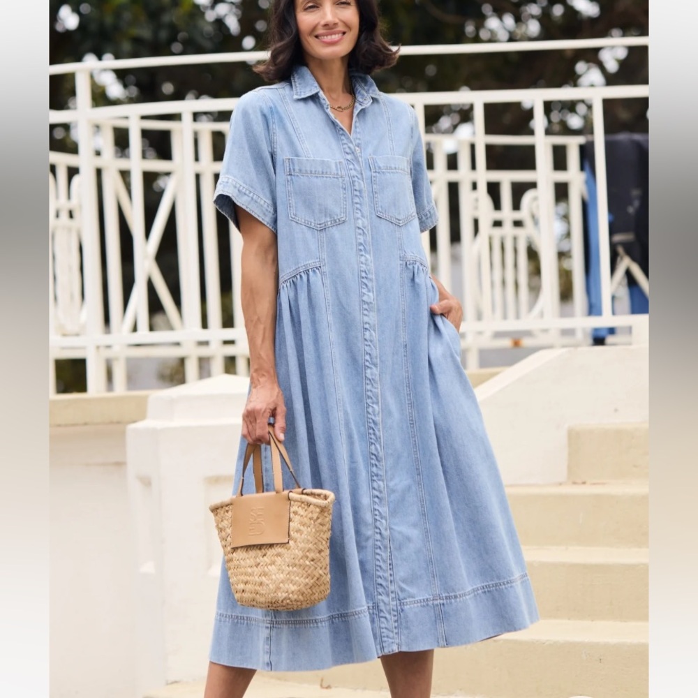 MAYE Montana Denim Shirtdress